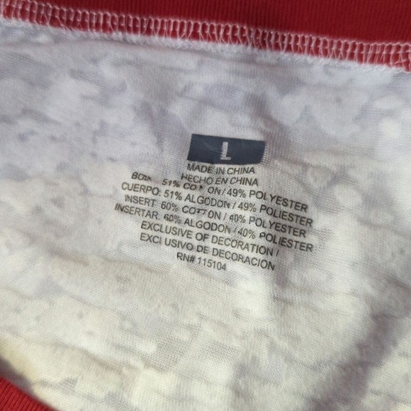 Pel‎ Industries Top Raglan Sleeve Burn Out Munster Mustangs Woman's Size Large - Picture 8 of 11